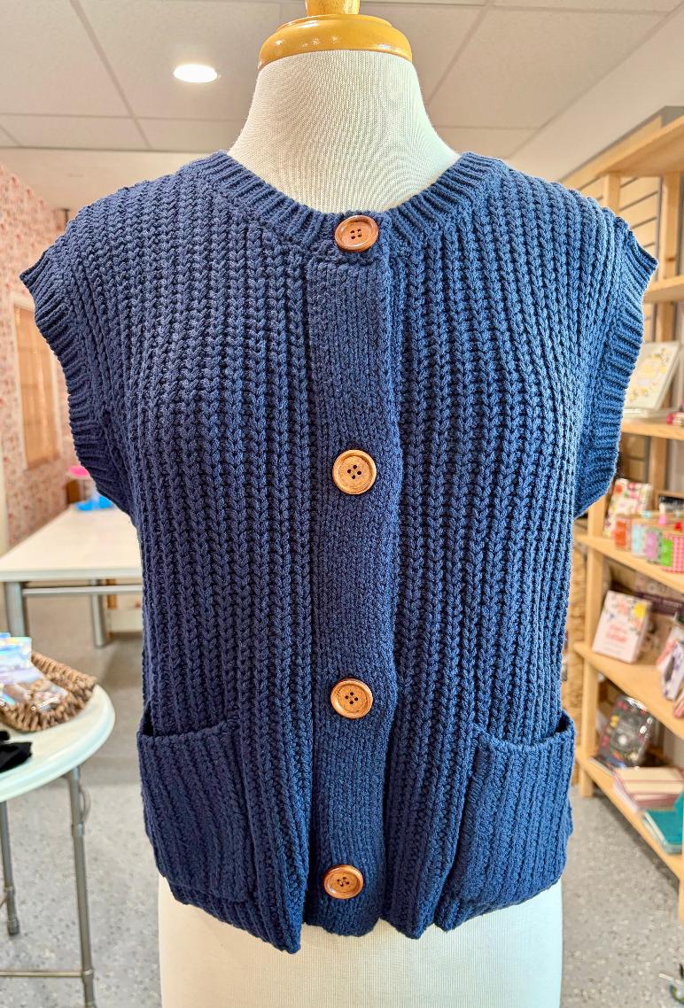 Chunky Sleeveless Knit Vest