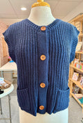 Chunky Sleeveless Knit Vest